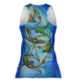 Joy of Flight Run Singlet featuring art by Australian Artist Kristy-Ann Duffy. | Made in Australia | 97% recycled Fabric