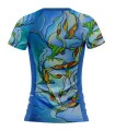 Joy of Flight Women's Run Shirt featuring art by Australian Artist Kristy-Ann Duffy| Made in Australia