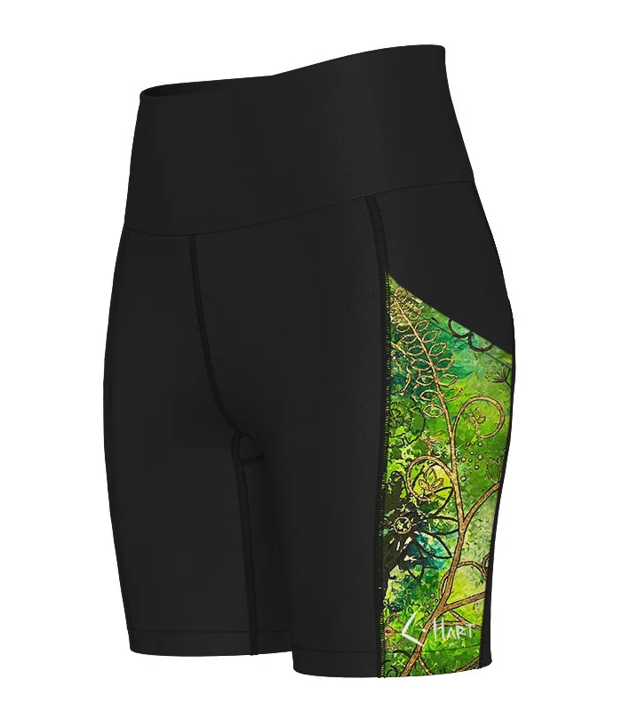 Floral Cluster 6" Medium Rise Tights by Australian artist, Chloe Hart | Made in Australia