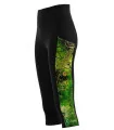 SCODY Women’s 3/4 Active Tights – Floral Cluster Navy