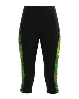 Floral Cluster 3/4 Active Tights by Australian artist, Chloe Hart | Made in Australia