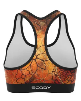 Floral Cluster Women's Crop Top, Racer Back | Made in Australia