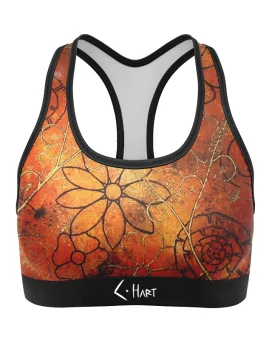 Floral Cluster Women's Crop Top, Racer Back | Made in Australia