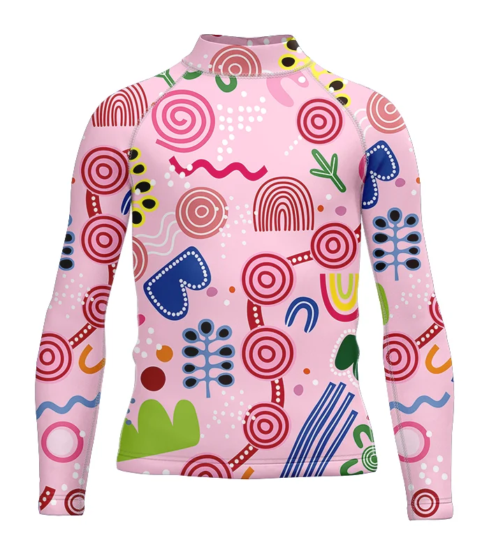 Danielle Leedie Gray's Budabai Duru Junior Surf Rashie, UPF50+| Beach Wear