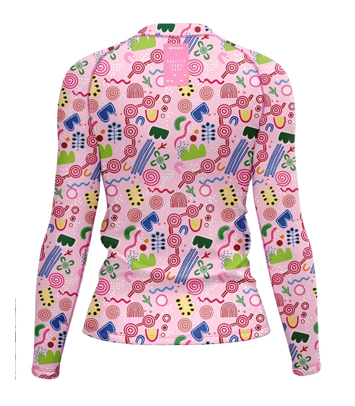 Danielle Leedie Gray's Women Budabai Duru Surf Rashie, UPF50+| Beach Wear