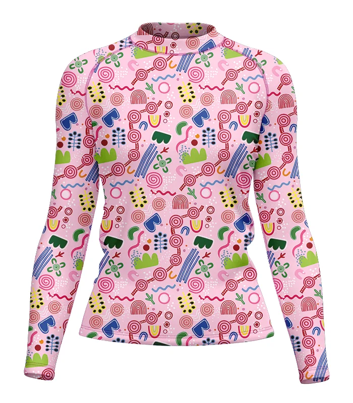 Danielle Leedie Gray's Women Budabai Duru Surf Rashie, UPF50+| Beach Wear