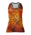 Floral Cluster Run Singlet featuring art by Australian Artist Chloe Hart| Made in Australia | 97% recycled Fabric