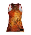 Floral Cluster Run Singlet featuring art by Australian Artist Chloe Hart| Made in Australia | 97% recycled Fabric