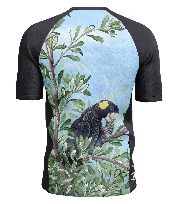 Kristy-Ann Duffy Black Cockatoo Mountain Bike Shirt, UPF50+ - Men | Mountain Biking