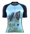 SCODY Women’s Black Cockatoo Cycle Jersey – Relaxed Fit