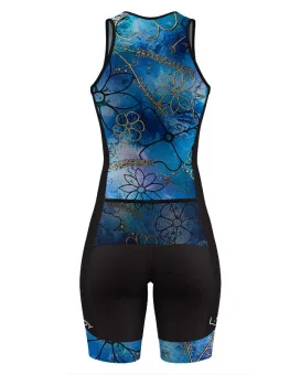 Perform Triathlon Suit, Front Zip - Floral Cluster