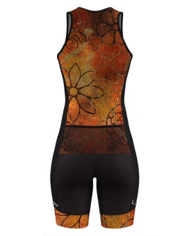 Perform Triathlon Suit, Front Zip - Floral Cluster