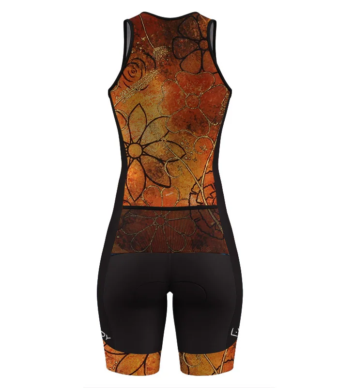 Perform Triathlon Suit, Front Zip - Floral Cluster