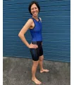 Perform Triathlon Suit, Front Zip - Staple Cobalt Blue