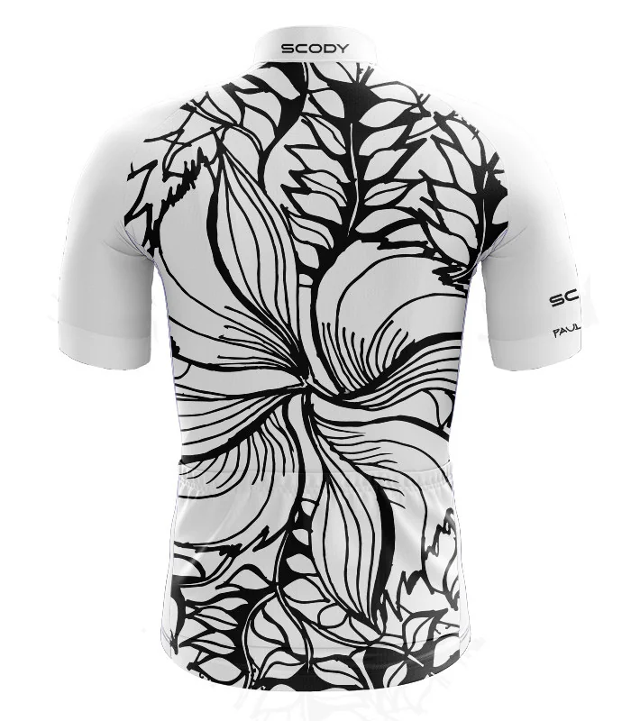 Performance Cycle Jersey Men - African Tulip by Paul Trotter