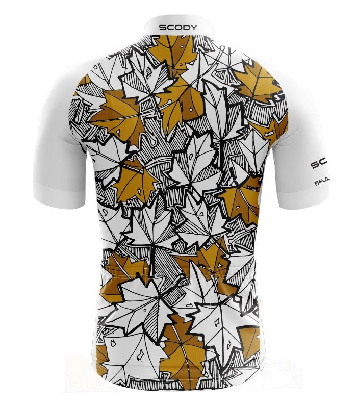 Performance Cycle Jersey Men - Autumn Leaves by Paul Trotter | Cycling Jerseys