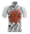 Men’s Cycling Jersey – Frangipani Art by Paul Trotter