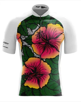 Performance Cycle Jersey Men - Hibiscus Colour Up by Paul Trotter | Cycling Jersey