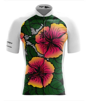 Performance Cycle Jersey Men - Hibiscus Colour Up by Paul Trotter | Cycling Jersey