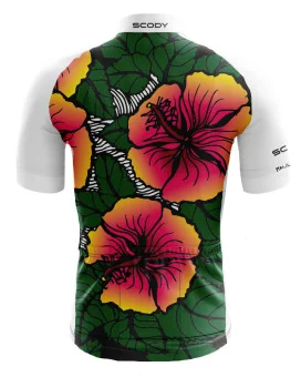 Performance Cycle Jersey Men - Hibiscus Colour Up by Paul Trotter | Cycling Jersey