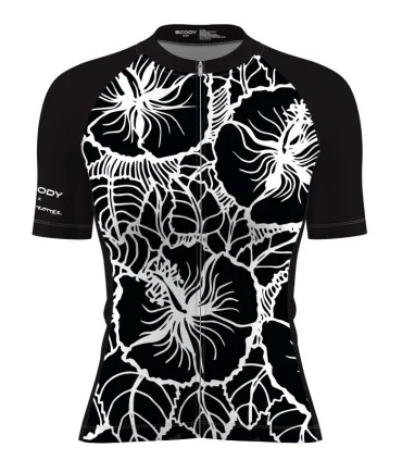 Performance Cycle Jersey Women - Hibiscus by Paul Trotter