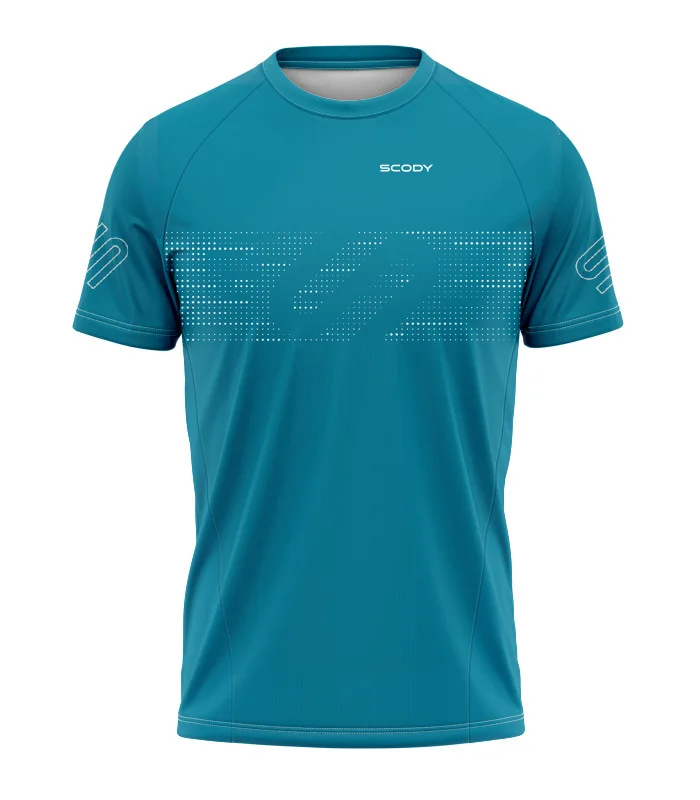Staple Cerulean Blue Run Shirt, UPF50+ - Men | Running Gear