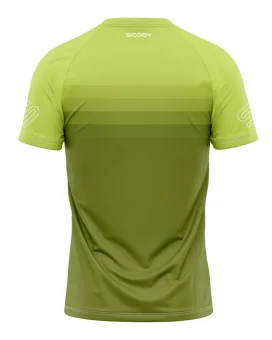 In-Line Olive Green Run Shirt, UPF50+ - Men | Running Gear