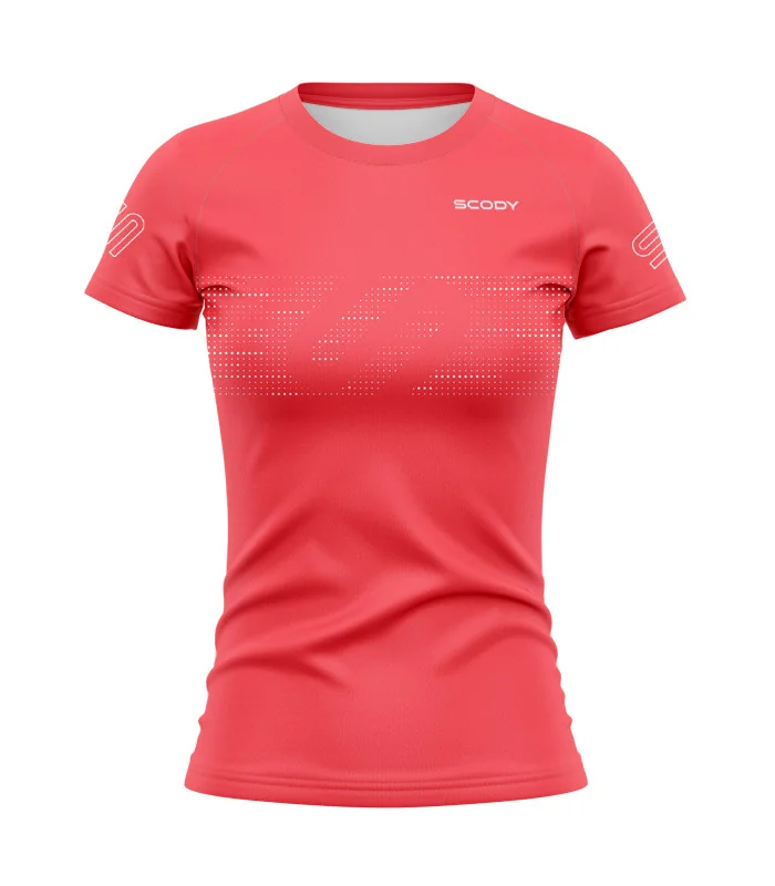 Staple Sunset Coral Run Shirt, UPF50+ - Women | Running Gear