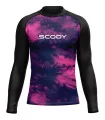 SCODY Unisex Tie Dye Plum Chlorine Resistant Rashie