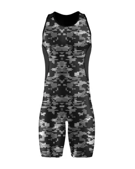 Pixel Camo Swim Men's Optimised Elite Lamina Triathlon Suit | Triathlon Clothing