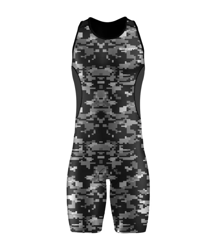 Pixel Camo Swim Men's Optimised Elite Lamina Triathlon Suit | Triathlon Clothing