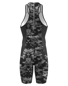 Pixel Camo Swim Men's Optimised Elite Lamina Triathlon Suit | Triathlon Clothing