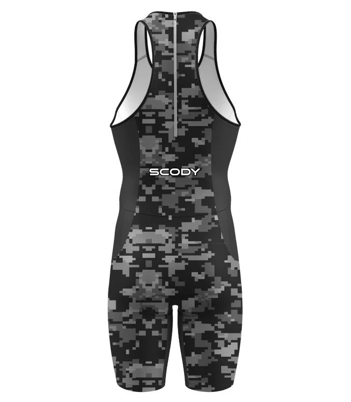 Pixel Camo Swim Men's Optimised Elite Lamina Triathlon Suit | Triathlon Clothing
