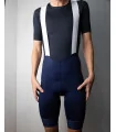 Navy Cycle Bib Shorts, X-Opaque Cuff, Seamless Strap