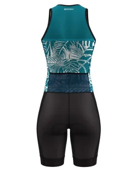 Oasis Teal Triathlon Suit, Sleeveless - Women | Made in Australia | Triathlon Gear
