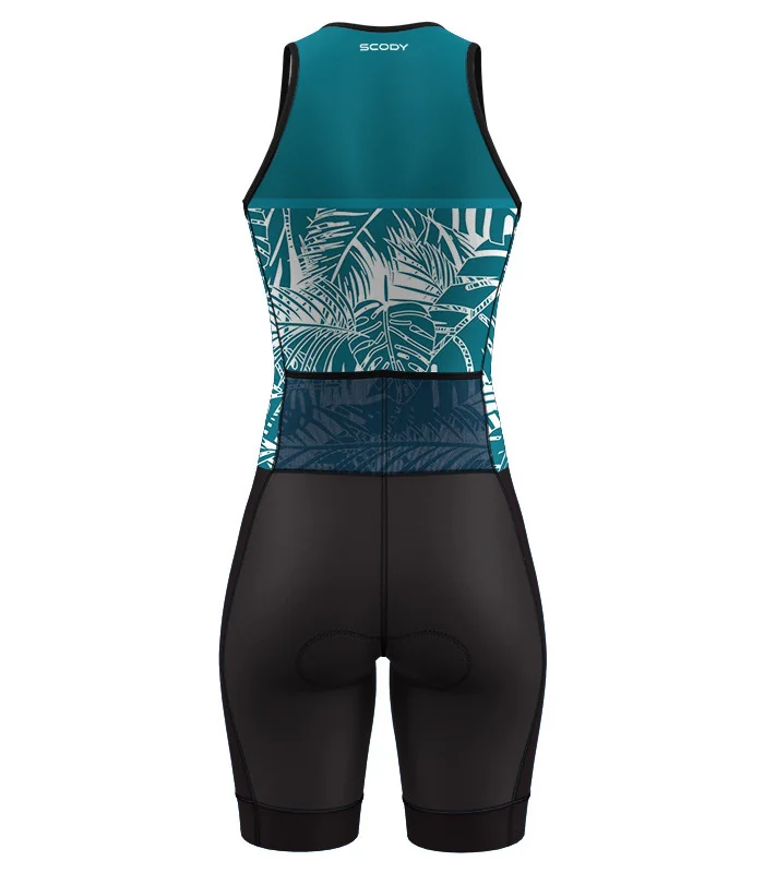 Oasis Teal Triathlon Suit, Sleeveless - Women | Made in Australia | Triathlon Gear