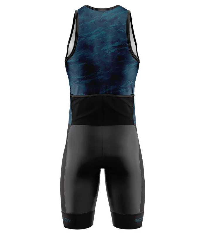 Camo Triathlon Suit, Sleeveless - Men | Made in Australia | Triathlon Gear
