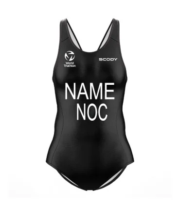 Midnight Black Women's Triathlon Swimsuit - Named, WT Compliant | Triathlon Gear