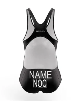 Midnight Black Women's Triathlon Swimsuit - Named, WT Compliant | Triathlon Gear