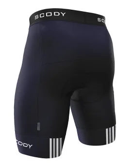 Navy Cycle Shorts, X-Opaque Cuff, Accent