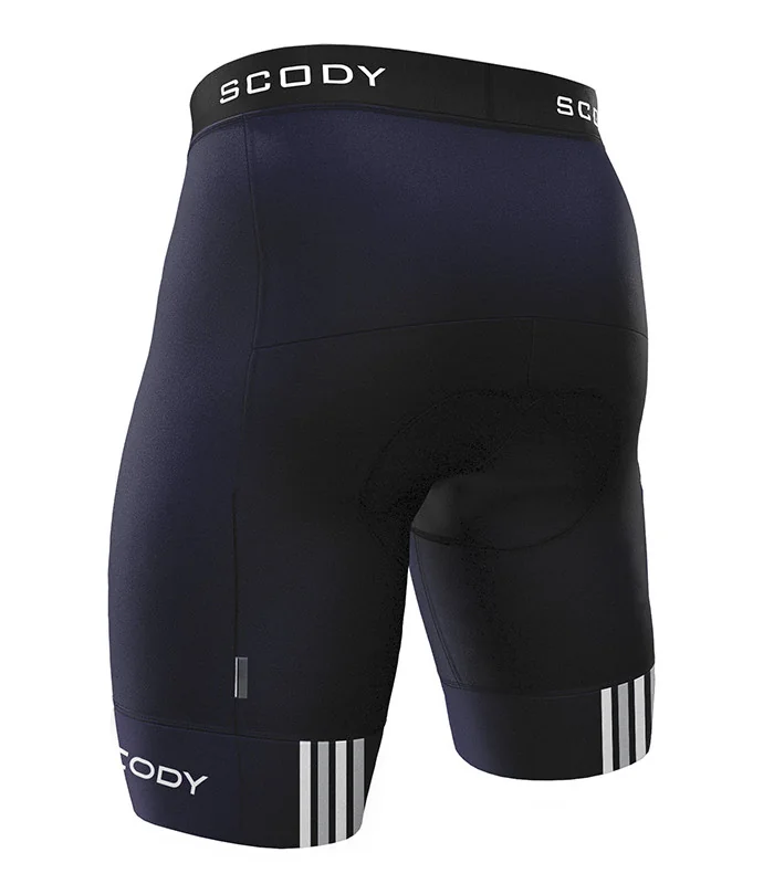 Navy Cycle Shorts, X-Opaque Cuff, Accent