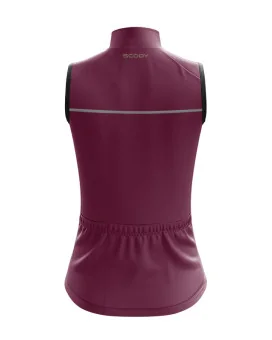 Staple Rose Red Lightweight Windproof Cycle Gilet with Pockets | Cycling Gear