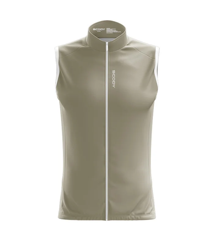 Windproof Cycle Gilet  - Staple Brulee Beige| Cycling Clothing | Made in Australia