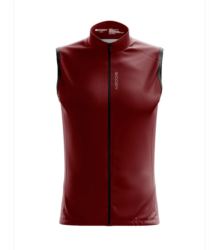 Windproof Cycle Gilet  - Staple Mars Red| Cycling Clothing | Made in Australia