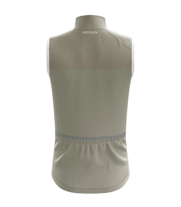 Windproof Cycle Gilet  - Staple Brulee Beige| Cycling Clothing | Made in Australia