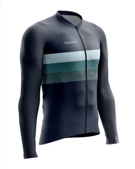 Classic Ocean Men's L/S Performance Cycle Jersey | Made in Australia