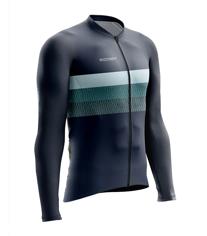 Classic Ocean Men's L/S Performance Cycle Jersey | Made in Australia