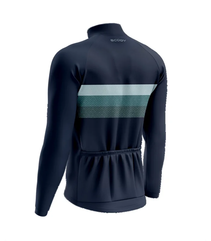 Classic Ocean Men's L/S Performance Cycle Jersey | Made in Australia