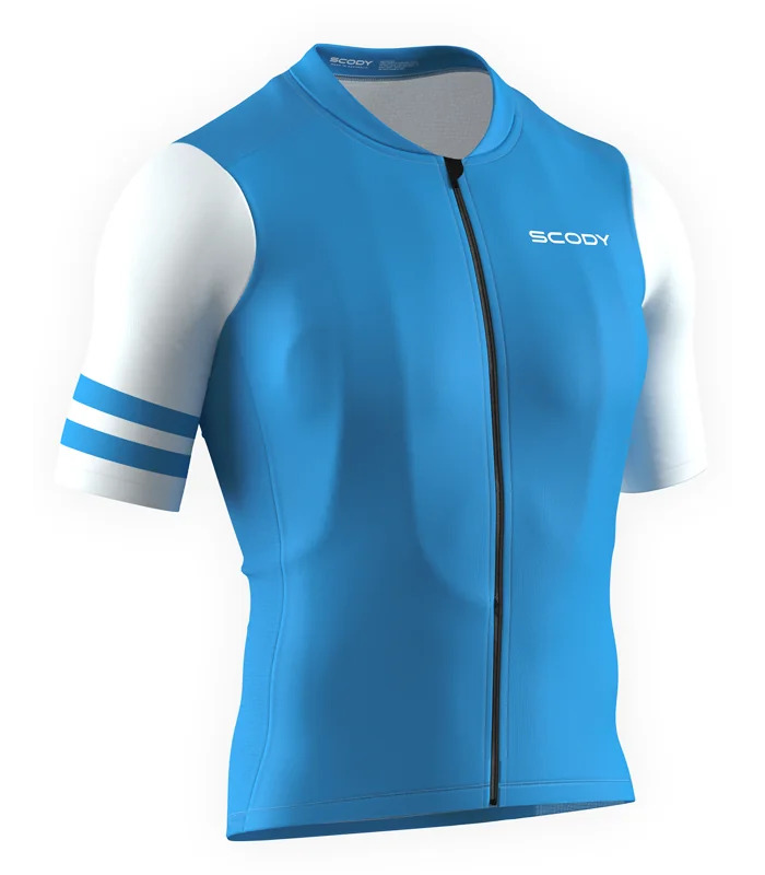 Detour Cerulean Blue Ultimate Cycle Jersey, Men | Cycling Jersey