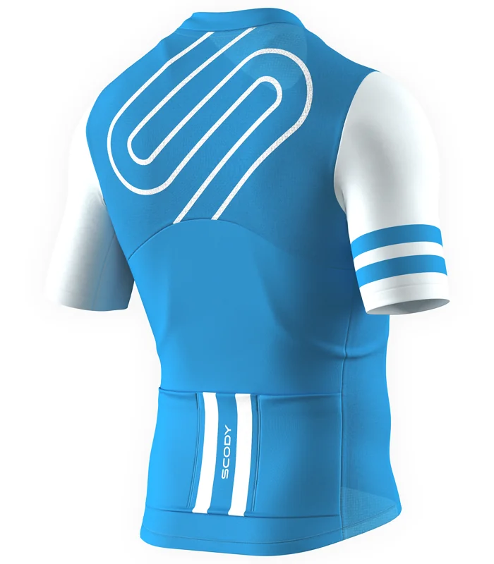 Detour Cerulean Blue Ultimate Cycle Jersey, Men | Cycling Jersey